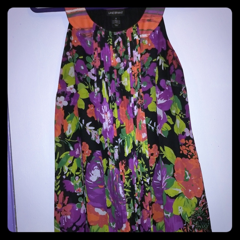 Lane Bryant Gorgeous floral print dress EUC